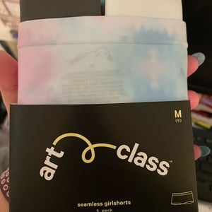 Brand new 5 pack of girl shorts size 8.